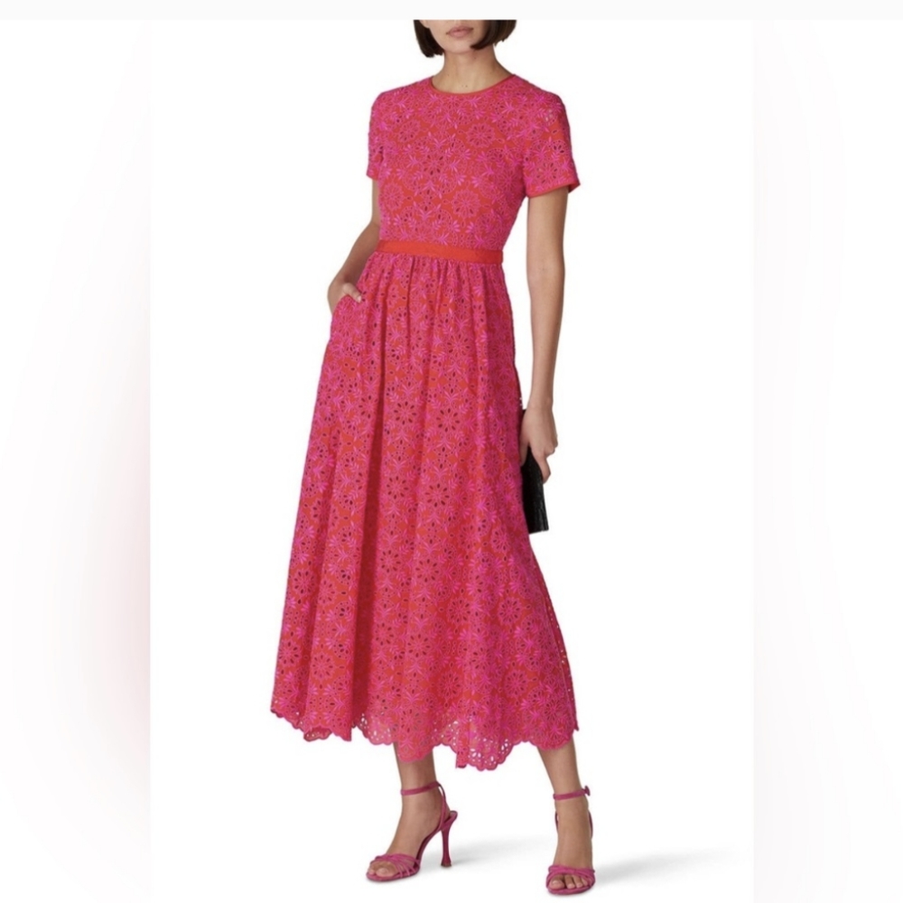 J Crew Pink Midi Dress
